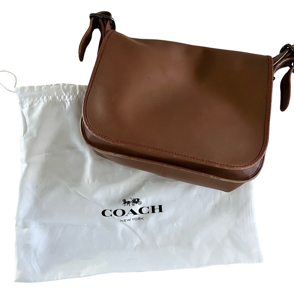 Coach Tan Leather Crossbody Bag - Picture 7 of 11